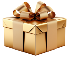 AI generated Gift box isolated on transparent background, png