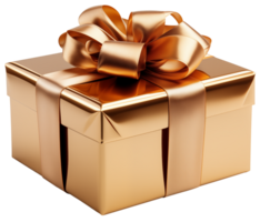 AI generated Gift box isolated on transparent background, png