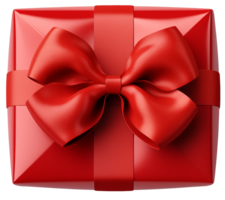 AI generated Gift box isolated on transparent background, png