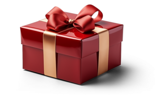 AI generated Gift box isolated on transparent background, png