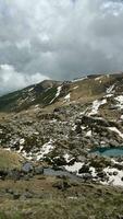 Pan View of Blue Lake of Abudelauri Georgia in Summer video