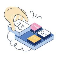 Web Programming Doodle Mini Illustration vector