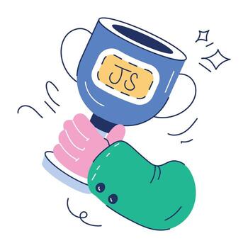 web programación garabatear mini ilustración vector