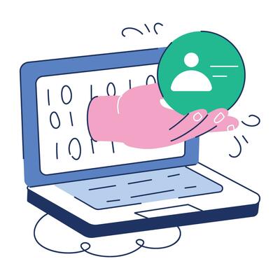 Web Programming Doodle Mini Illustration