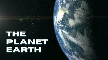 3D intro video animation for the introduction of planet earth