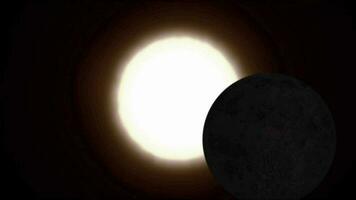 3d introducción vídeo animación para lunar y solar eclipses video