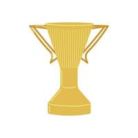 Gold Cup winner Olympic Games sports competitions.Trophy cup of the champion. Vector illustration.