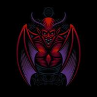 el Rey diablo ilustración vector