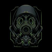 the biohazard mask vector illustration