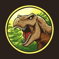 Tyrannosaurus Rex Head Vector Illustration