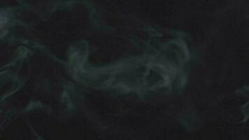 Slow motion of white smoke, fog, mist, vapor on a black background. video