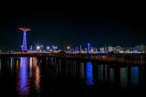 Coney Island at Night photo