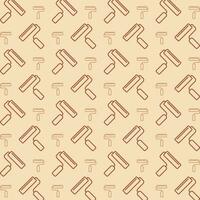 Paint roller trendy vector design repeating pattern illustration background