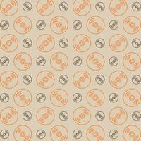 Compact Disk trendy vector design repeating pattern illustration background