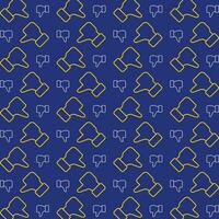 Dislike trendy vector design repeating pattern illustration