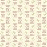 Dice Six repeating pattern vector design beautiful illustration background