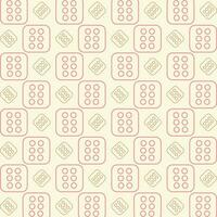 Dice Six repeating pattern vector design beautiful illustration background