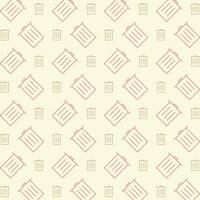 Trash repeating pattern vector design beautiful illustration background