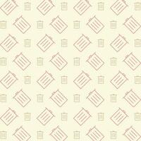 Trash repeating pattern vector design beautiful illustration background