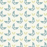 Praying beautiful repeating pattern design colorful vector illustration background
