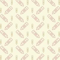 Pencil repeating pattern vector design beautiful illustration background