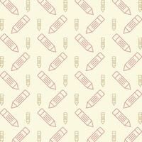 Pencil repeating pattern vector design beautiful illustration background