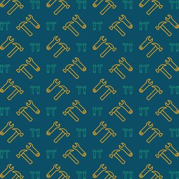 Tools beautiful repeating pattern design colorful vector illustration