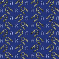 Jumping Rope trendy vector design repeating pattern illustration