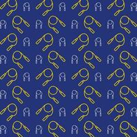 Jumping Rope trendy vector design repeating pattern illustration