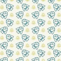 Karate beautiful repeating pattern design colorful vector illustration background