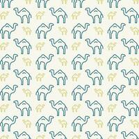 Camel beautiful repeating pattern design colorful vector illustration background