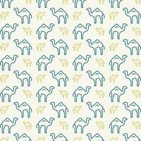 Camel beautiful repeating pattern design colorful vector illustration background