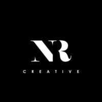NR Letter Initial Logo Design Template Vector Illustration