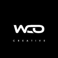 wco letra inicial logo diseño modelo vector ilustración