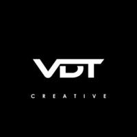 VDT Letter Initial Logo Design Template Vector Illustration