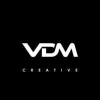 VDM Letter Initial Logo Design Template Vector Illustration
