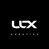 ucx letra inicial logo diseño modelo vector ilustración
