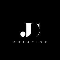 JC Letter Initial Logo Design Template Vector Illustration