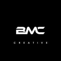 bmc letra inicial logo diseño modelo vector ilustración