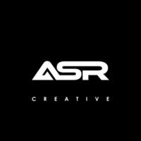 asr letra inicial logo diseño modelo vector ilustración