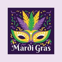 Mardigras 3D Layered Background vector