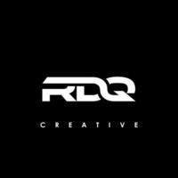 rdq letra inicial logo diseño modelo vector ilustración