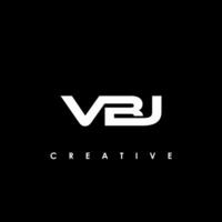 VBJ Letter Initial Logo Design Template Vector Illustration