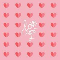 background love pink vector