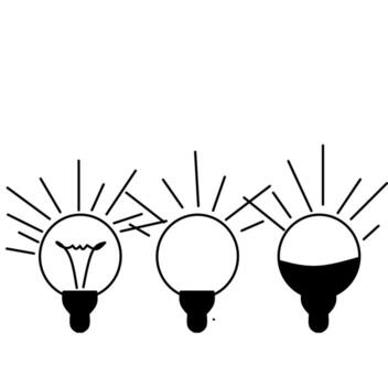 Light bulb line icon vector graphic illustration. Trendy stroke stroke sign for websites, apps and UI. Lamp set of light bulb thin line icon.