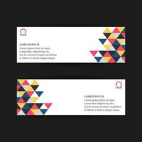 Modern banner design web template Set vector