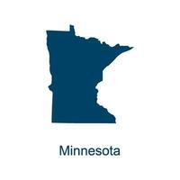 Minnesota mapa vector diseño plantillas aislado en blanco antecedentes