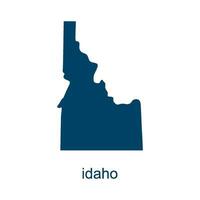 Idaho mapa vector diseño plantillas aislado en blanco antecedentes