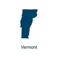 Vermont mapa vector diseño plantillas aislado en blanco antecedentes