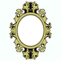vintage frame ornament circle design vector format